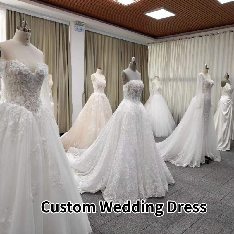 Robe de mariée sur mesure _ Différents modèles, confectionnée sur commande (OEM) Robe de mariée sur mesure, différents modèles, confectionnée sur commande, robe de mariée en dentelle, robe de mariée OEM