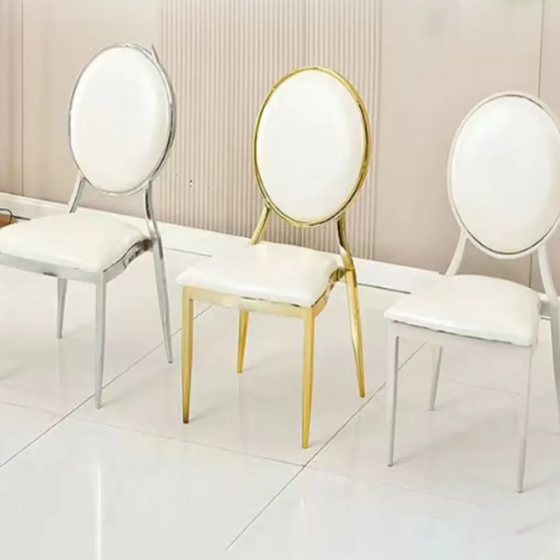 Electroplated Round Sun Back Banquet Chair, Luxury Upholstered Dining Chair for Hotel Restaurant, Custom Wholesale Electroplated Round Sun Back Banquet Chair, Luxury Upholstered Dining Chair for Hotel Restaurant, Custom Wholesale
