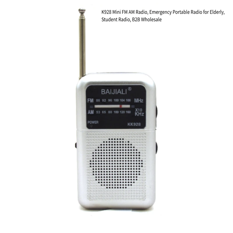 KK928 Portable Mini FM AM Radio, Emergency Receiver, CET Exam Radio for Students, Cross-border Supply KK928 Mini FM AM Radio, Emergency Portable Radio for Elderly, Student CET Radio, B2B Wholesale