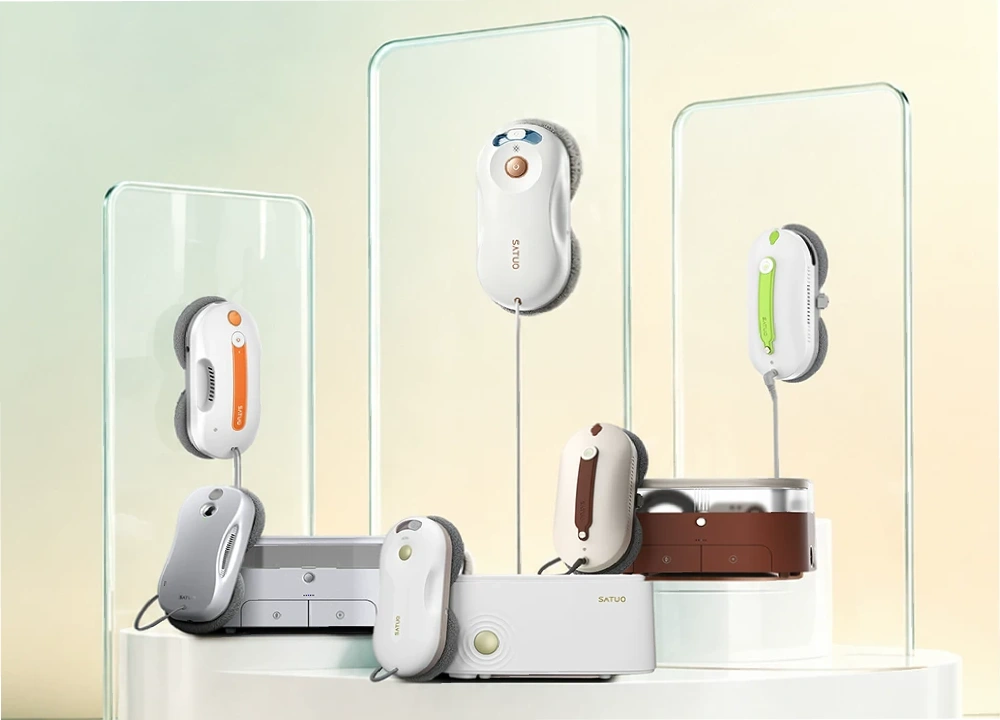 Window Cleaning Robot Product Line Display Window Cleaning Robot Product Line Display